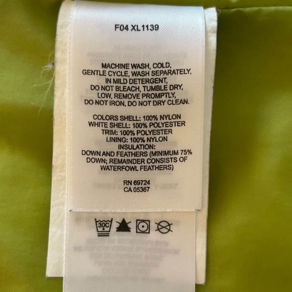 Columbia Quilted Midweight Down Puffer Vest Lime Green Size Small - Picture 11 of 16